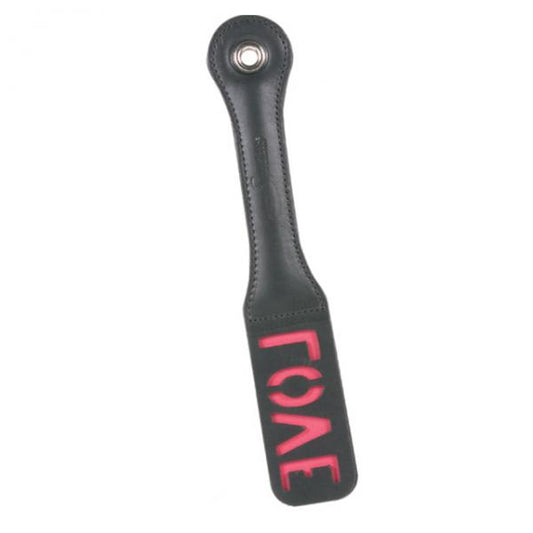 12in Leather Love Impression Paddle - Bondage product from Sportsheets International Inc.